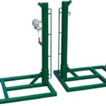 Juego postes tenis moviles acero