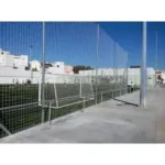 Poste metalico galvanizado 6m para red de proteccion sin botes