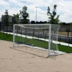 Jgo de porterias aluminio futbol playa 90mm trasladables