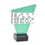 Trofeo metacrilato domino