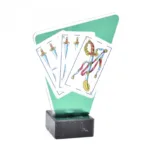 Trofeo metacrilato naipes