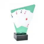 Trofeo metacrilato poker